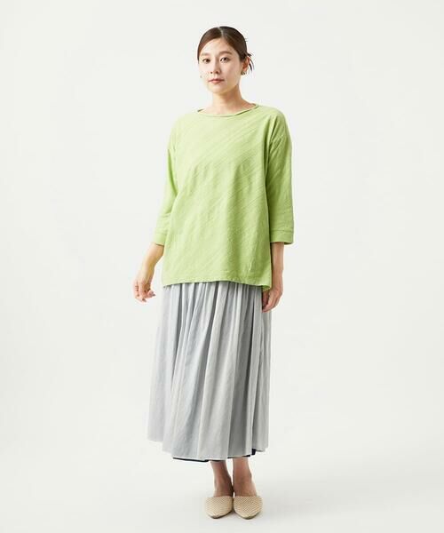 GIANNI LO GIUDICE / ジャンニ・ロ・ジュディチェ ロング・マキシ丈ワンピース | [洗える]コットンジャガードカットソーチュニック | 詳細12