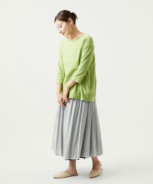 GIANNI LO GIUDICE / ジャンニ・ロ・ジュディチェ ロング・マキシ丈ワンピース | [洗える]コットンジャガードカットソーチュニック | 詳細13