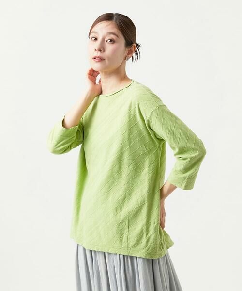 GIANNI LO GIUDICE / ジャンニ・ロ・ジュディチェ ロング・マキシ丈ワンピース | [洗える]コットンジャガードカットソーチュニック | 詳細2