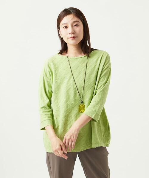 GIANNI LO GIUDICE / ジャンニ・ロ・ジュディチェ ロング・マキシ丈ワンピース | [洗える]コットンジャガードカットソーチュニック | 詳細3