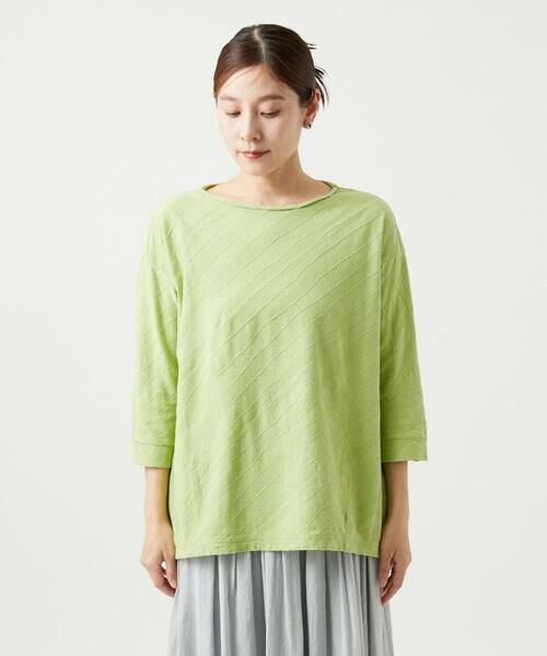 GIANNI LO GIUDICE / ジャンニ・ロ・ジュディチェ ロング・マキシ丈ワンピース | [洗える]コットンジャガードカットソーチュニック | 詳細5