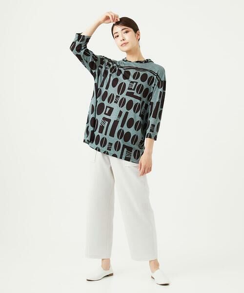 GIANNI LO GIUDICE / ジャンニ・ロ・ジュディチェ ロング・マキシ丈ワンピース | [洗える・日本製]コーヒービーンズプリントカットソープルオーバー | 詳細4