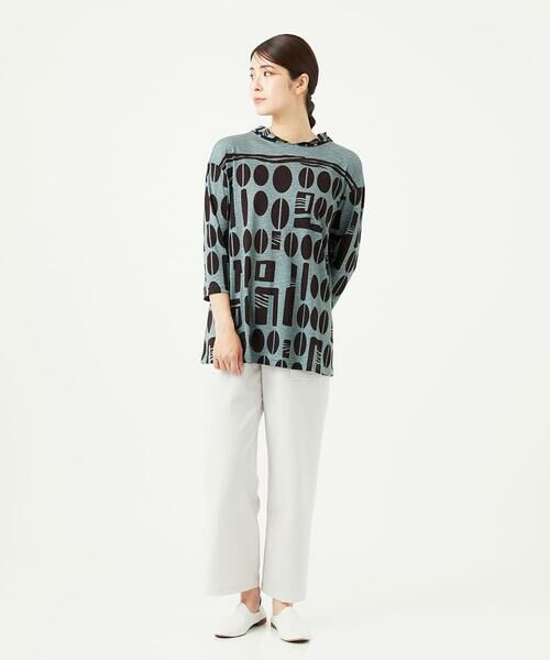 GIANNI LO GIUDICE / ジャンニ・ロ・ジュディチェ ロング・マキシ丈ワンピース | [洗える・日本製]コーヒービーンズプリントカットソープルオーバー | 詳細5