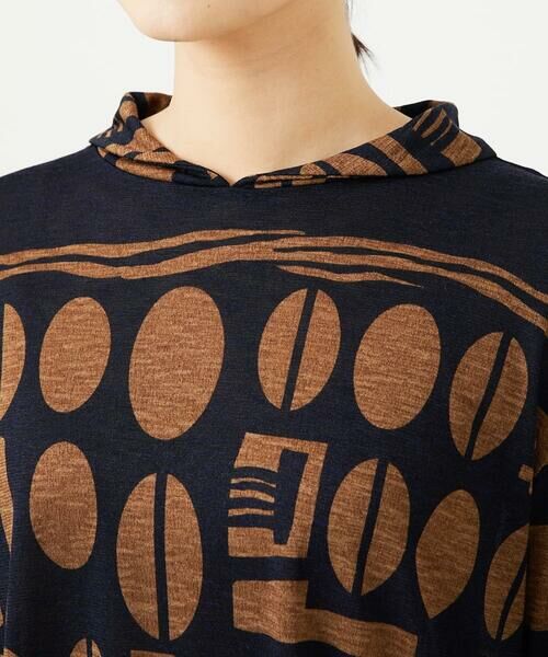 GIANNI LO GIUDICE / ジャンニ・ロ・ジュディチェ ロング・マキシ丈ワンピース | [洗える・日本製]コーヒービーンズプリントカットソープルオーバー | 詳細14