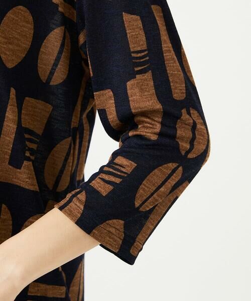 GIANNI LO GIUDICE / ジャンニ・ロ・ジュディチェ ロング・マキシ丈ワンピース | [洗える・日本製]コーヒービーンズプリントカットソープルオーバー | 詳細15