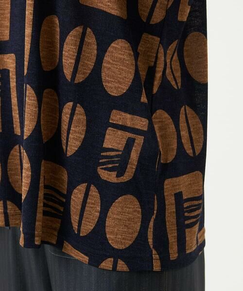 GIANNI LO GIUDICE / ジャンニ・ロ・ジュディチェ ロング・マキシ丈ワンピース | [洗える・日本製]コーヒービーンズプリントカットソープルオーバー | 詳細16
