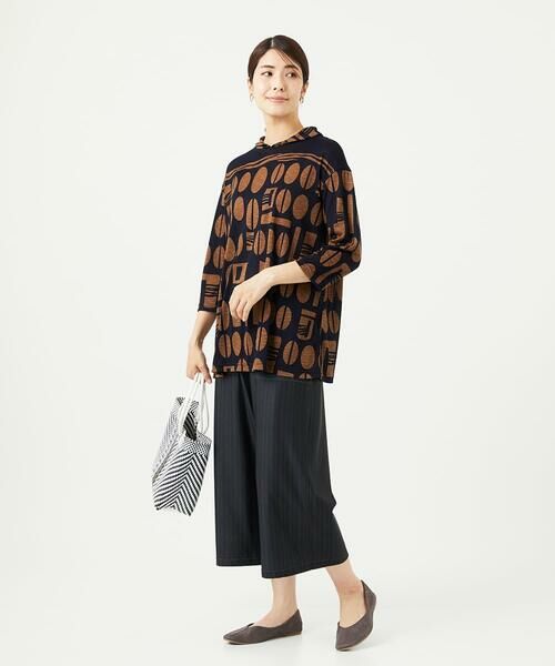 GIANNI LO GIUDICE / ジャンニ・ロ・ジュディチェ ロング・マキシ丈ワンピース | [洗える・日本製]コーヒービーンズプリントカットソープルオーバー | 詳細20