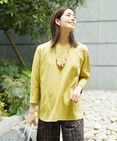 GIANNI LO GIUDICE / ジャンニ・ロ・ジュディチェ ロング・マキシ丈ワンピース | [洗える]アンチスウェットステッチ刺繍チュニックカットソー