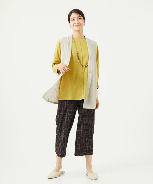 GIANNI LO GIUDICE / ジャンニ・ロ・ジュディチェ ロング・マキシ丈ワンピース | [洗える]アンチスウェットステッチ刺繍チュニックカットソー | 詳細12