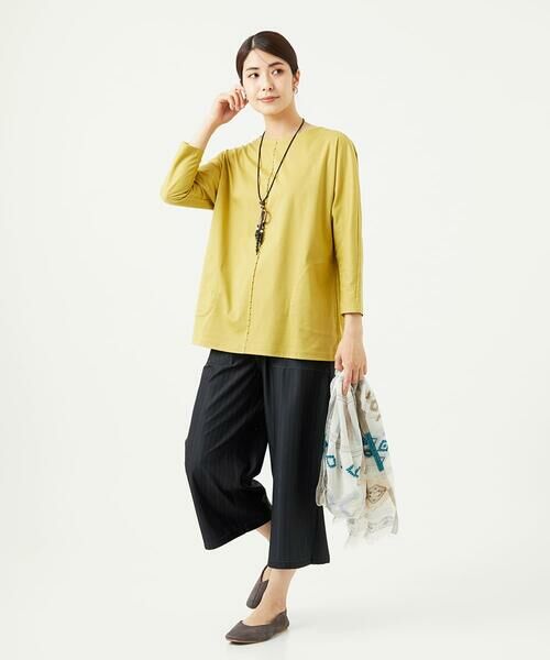 GIANNI LO GIUDICE / ジャンニ・ロ・ジュディチェ ロング・マキシ丈ワンピース | [洗える]アンチスウェットステッチ刺繍チュニックカットソー | 詳細16