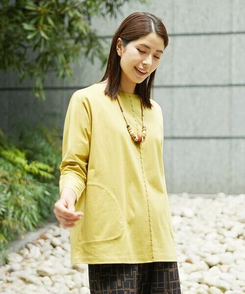 GIANNI LO GIUDICE / ジャンニ・ロ・ジュディチェ ロング・マキシ丈ワンピース | [洗える]アンチスウェットステッチ刺繍チュニックカットソー | 詳細2