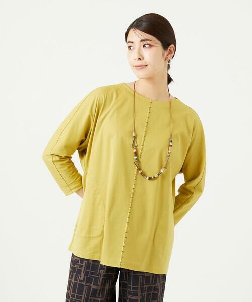 GIANNI LO GIUDICE / ジャンニ・ロ・ジュディチェ ロング・マキシ丈ワンピース | [洗える]アンチスウェットステッチ刺繍チュニックカットソー | 詳細4