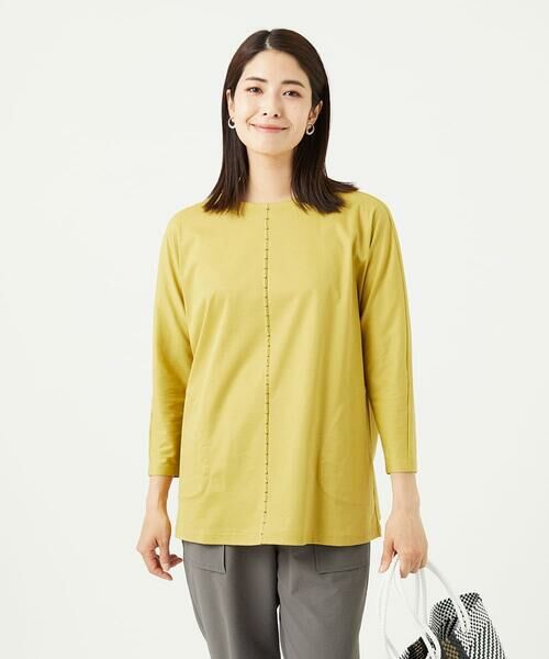 GIANNI LO GIUDICE / ジャンニ・ロ・ジュディチェ ロング・マキシ丈ワンピース | [洗える]アンチスウェットステッチ刺繍チュニックカットソー | 詳細7