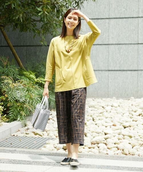 GIANNI LO GIUDICE / ジャンニ・ロ・ジュディチェ ロング・マキシ丈ワンピース | [洗える]アンチスウェットステッチ刺繍チュニックカットソー | 詳細8