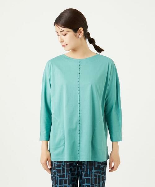 GIANNI LO GIUDICE / ジャンニ・ロ・ジュディチェ ロング・マキシ丈ワンピース | [洗える]アンチスウェットステッチ刺繍チュニックカットソー | 詳細19