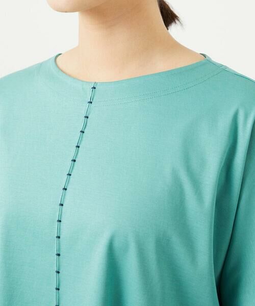 GIANNI LO GIUDICE / ジャンニ・ロ・ジュディチェ ロング・マキシ丈ワンピース | [洗える]アンチスウェットステッチ刺繍チュニックカットソー | 詳細22