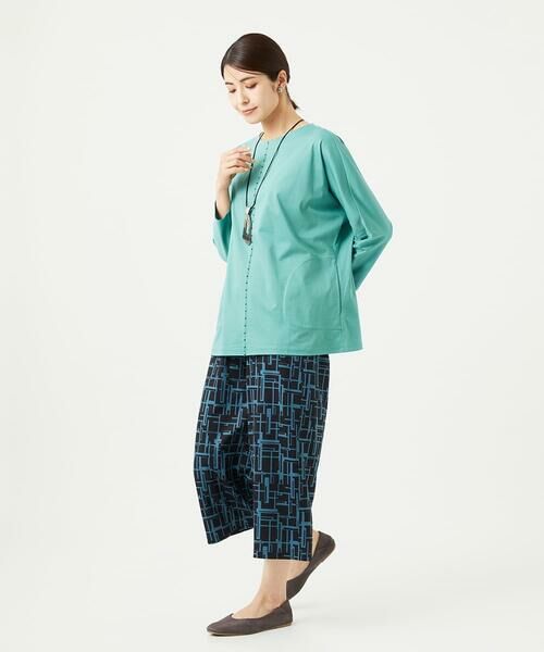 GIANNI LO GIUDICE / ジャンニ・ロ・ジュディチェ ロング・マキシ丈ワンピース | [洗える]アンチスウェットステッチ刺繍チュニックカットソー | 詳細26