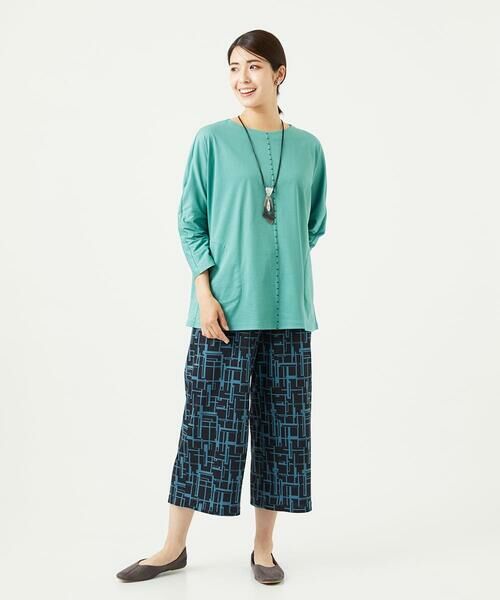 GIANNI LO GIUDICE / ジャンニ・ロ・ジュディチェ ロング・マキシ丈ワンピース | [洗える]アンチスウェットステッチ刺繍チュニックカットソー | 詳細27