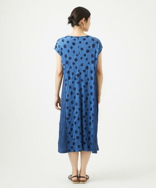 GIANNI LO GIUDICE / ジャンニ・ロ・ジュディチェ ロング・マキシ丈ワンピース | [洗える・日本製]麻混ドットワッシャージャガードワンピース | 詳細2