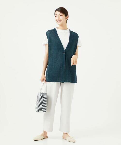 GIANNI LO GIUDICE / ジャンニ・ロ・ジュディチェ セットアップ | [日本製]アントワープリネンニットジレ | 詳細11