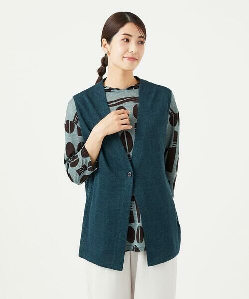 GIANNI LO GIUDICE / ジャンニ・ロ・ジュディチェ セットアップ | [日本製]アントワープリネンニットジレ | 詳細5