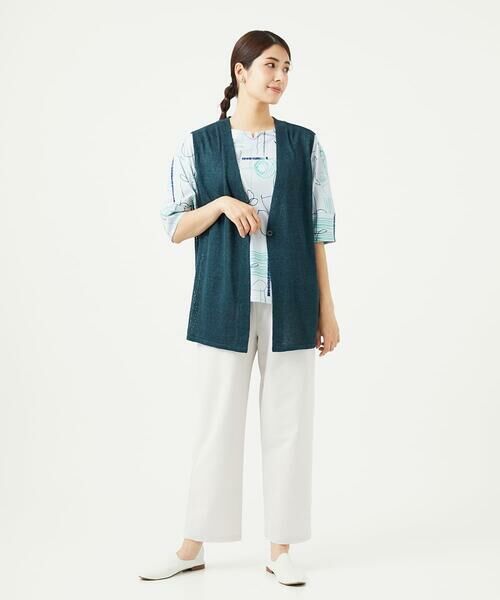 GIANNI LO GIUDICE / ジャンニ・ロ・ジュディチェ セットアップ | [日本製]アントワープリネンニットジレ | 詳細8