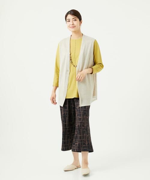 GIANNI LO GIUDICE / ジャンニ・ロ・ジュディチェ セットアップ | [日本製]アントワープリネンニットジレ | 詳細20