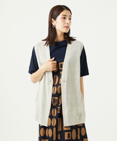 GIANNI LO GIUDICE / ジャンニ・ロ・ジュディチェ セットアップ | [日本製]アントワープリネンニットジレ | 詳細30