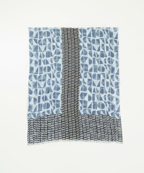 GIANNI LO GIUDICE / ジャンニ・ロ・ジュディチェ マフラー・ショール・スヌード・ストール | ビーンズ幾何プリントストール | 詳細4