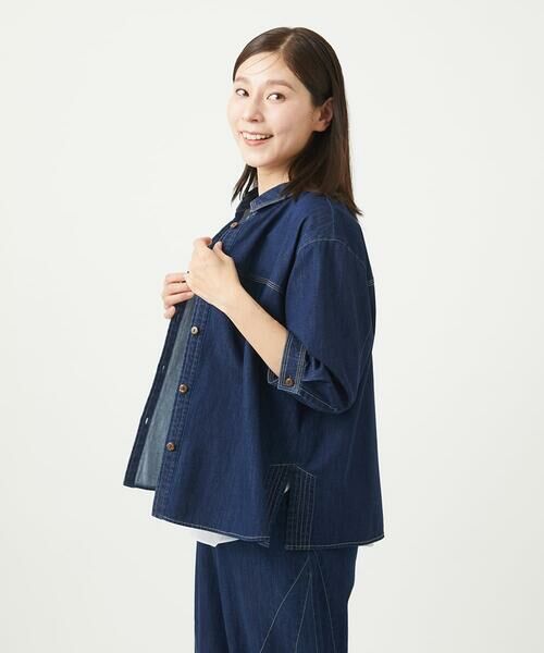 GIANNI LO GIUDICE / ジャンニ・ロ・ジュディチェ シャツ・ブラウス | [洗える]コットンデニムシャツブラウス | 詳細1