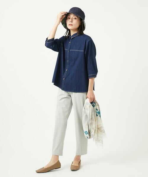 GIANNI LO GIUDICE / ジャンニ・ロ・ジュディチェ シャツ・ブラウス | [洗える]コットンデニムシャツブラウス | 詳細16