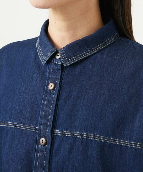 GIANNI LO GIUDICE / ジャンニ・ロ・ジュディチェ シャツ・ブラウス | [洗える]コットンデニムシャツブラウス | 詳細7
