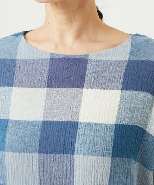 GIANNI LO GIUDICE / ジャンニ・ロ・ジュディチェ シャツ・ブラウス | [洗える]コットンリネンブロックチェックブラウス | 詳細5