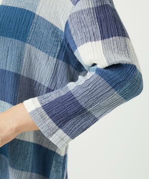 GIANNI LO GIUDICE / ジャンニ・ロ・ジュディチェ シャツ・ブラウス | [洗える]コットンリネンブロックチェックブラウス | 詳細6