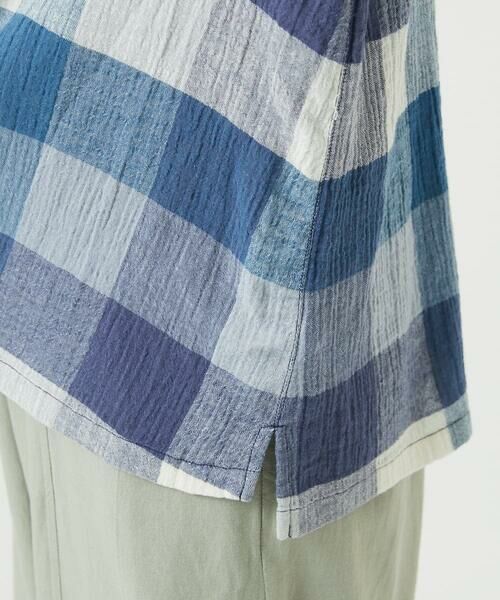 GIANNI LO GIUDICE / ジャンニ・ロ・ジュディチェ シャツ・ブラウス | [洗える]コットンリネンブロックチェックブラウス | 詳細7