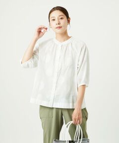 GIANNI LO GIUDICE / ジャンニ・ロ・ジュディチェ シャツ・ブラウス | [洗える]ドットジャガードシャツブラウス