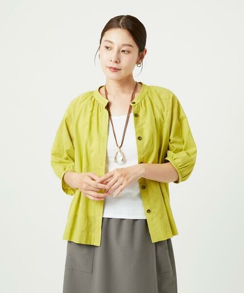 GIANNI LO GIUDICE / ジャンニ・ロ・ジュディチェ シャツ・ブラウス | [洗える]ドットジャガードシャツブラウス | 詳細5