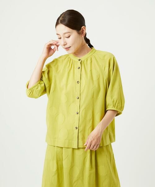 GIANNI LO GIUDICE / ジャンニ・ロ・ジュディチェ シャツ・ブラウス | [洗える]ドットジャガードシャツブラウス | 詳細6