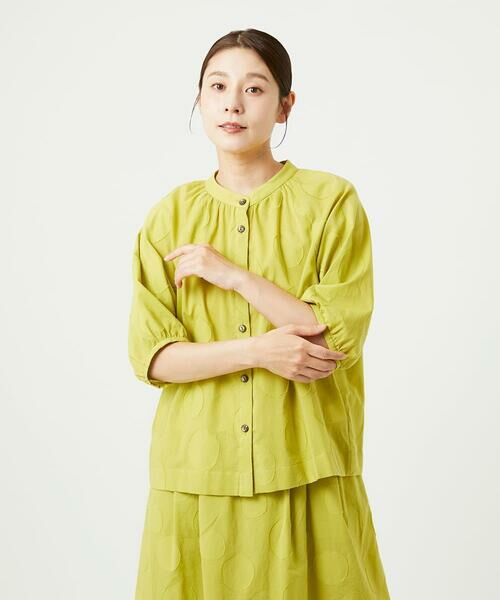 GIANNI LO GIUDICE / ジャンニ・ロ・ジュディチェ シャツ・ブラウス | [洗える]ドットジャガードシャツブラウス | 詳細7