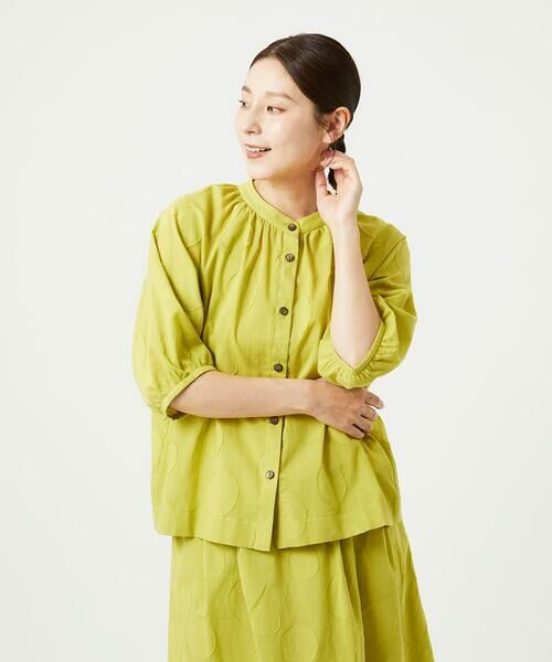 GIANNI LO GIUDICE / ジャンニ・ロ・ジュディチェ シャツ・ブラウス | [洗える]ドットジャガードシャツブラウス | 詳細8