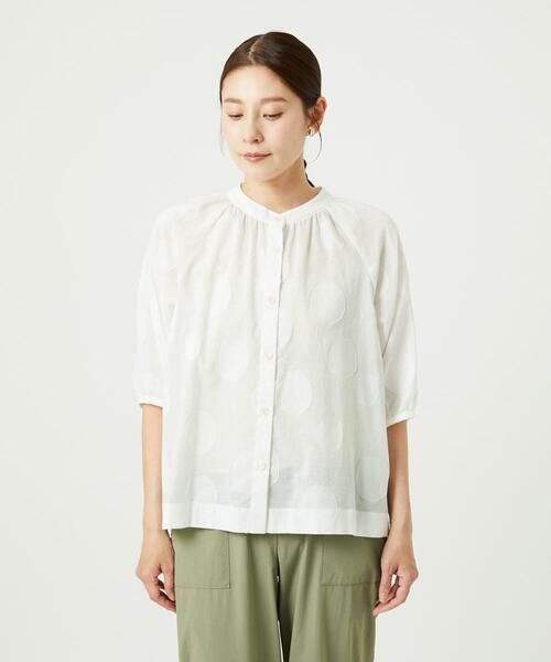 GIANNI LO GIUDICE / ジャンニ・ロ・ジュディチェ シャツ・ブラウス | [洗える]ドットジャガードシャツブラウス | 詳細16