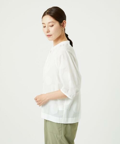 GIANNI LO GIUDICE / ジャンニ・ロ・ジュディチェ シャツ・ブラウス | [洗える]ドットジャガードシャツブラウス | 詳細17