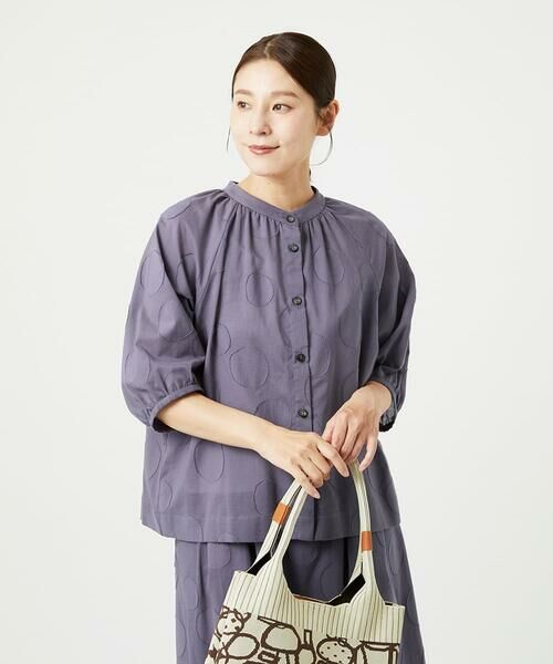 GIANNI LO GIUDICE / ジャンニ・ロ・ジュディチェ シャツ・ブラウス | [洗える]ドットジャガードシャツブラウス | 詳細29