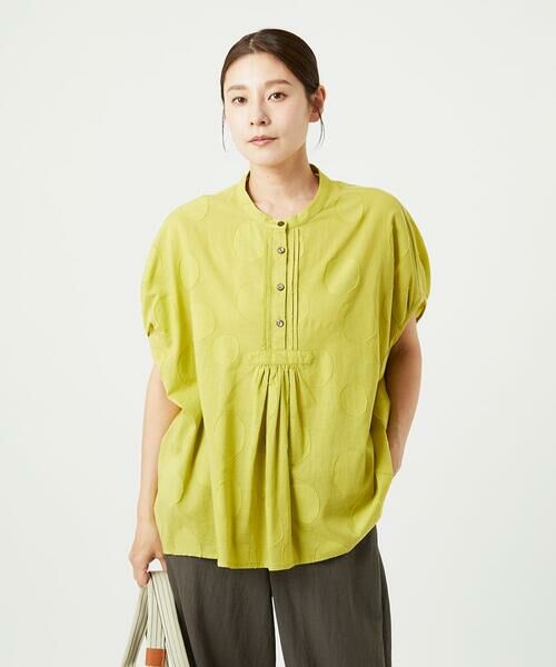 GIANNI LO GIUDICE / ジャンニ・ロ・ジュディチェ シャツ・ブラウス | [洗える]ドットジャガードオーバーブラウス | 詳細2