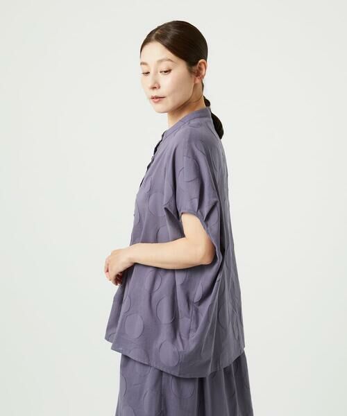 GIANNI LO GIUDICE / ジャンニ・ロ・ジュディチェ シャツ・ブラウス | [洗える]ドットジャガードオーバーブラウス | 詳細11