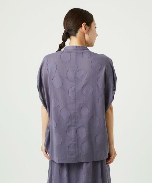 GIANNI LO GIUDICE / ジャンニ・ロ・ジュディチェ シャツ・ブラウス | [洗える]ドットジャガードオーバーブラウス | 詳細12