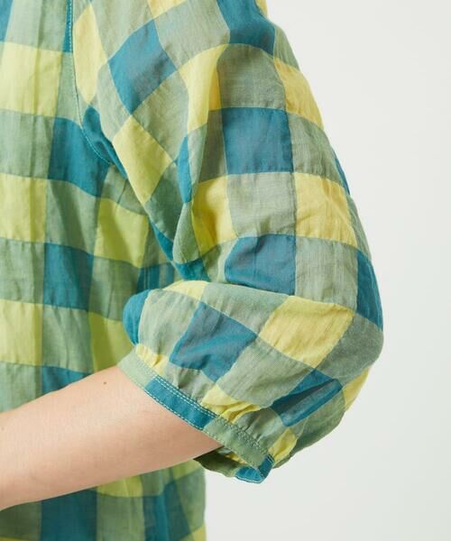 GIANNI LO GIUDICE / ジャンニ・ロ・ジュディチェ シャツ・ブラウス | [洗える]シャーリングチェックシャツブラウス | 詳細10