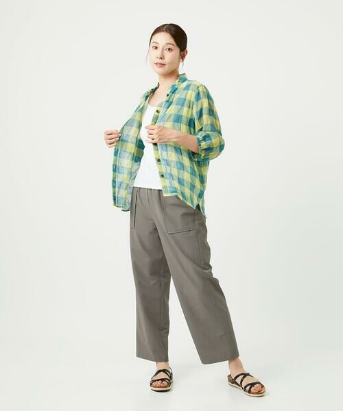 GIANNI LO GIUDICE / ジャンニ・ロ・ジュディチェ シャツ・ブラウス | [洗える]シャーリングチェックシャツブラウス | 詳細12
