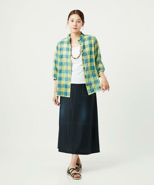 GIANNI LO GIUDICE / ジャンニ・ロ・ジュディチェ シャツ・ブラウス | [洗える]シャーリングチェックシャツブラウス | 詳細17