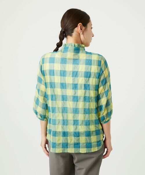 GIANNI LO GIUDICE / ジャンニ・ロ・ジュディチェ シャツ・ブラウス | [洗える]シャーリングチェックシャツブラウス | 詳細8